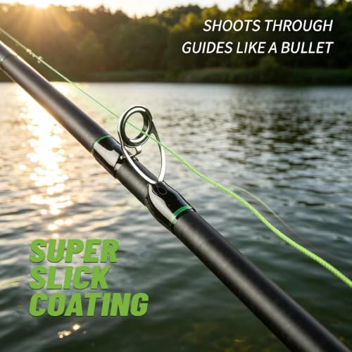 8 Strand Braided Fishing Line (Hi Vis Green / 20LB(300Yds))