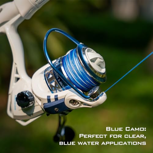 Superpower Silky8 Braided Fishing Line (X8-Blue Camo / 30LB(150 Yds))