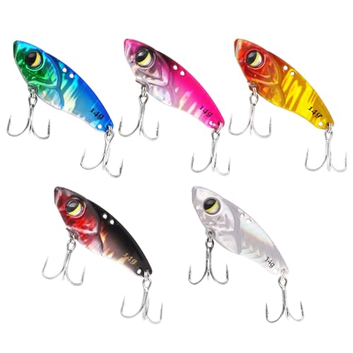 5PCS Vibration Bait Fishing Lures Set (1/2 oz, 5Pcs)