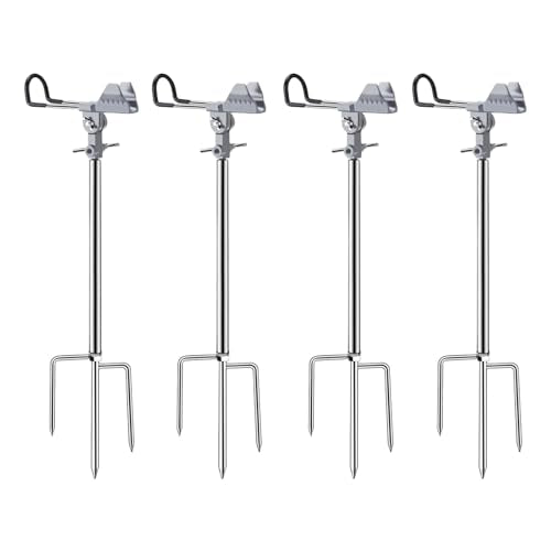 Fishing Pole Holder Upgraded 360° Adjustable Stainless Steel