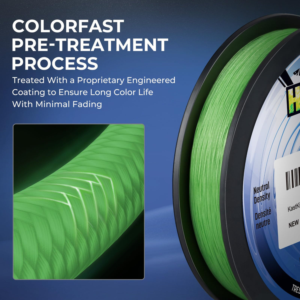 Hammer FFS Braided Fishing Line (Neon Green / 25LB/150Yds)