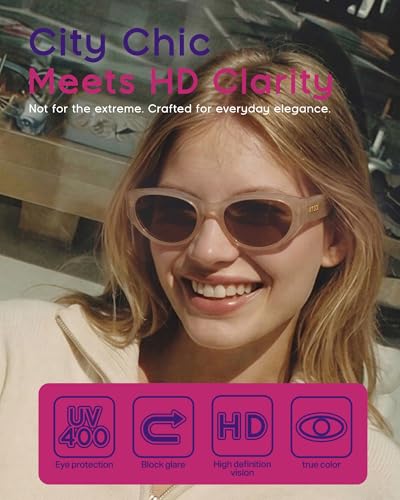 Modern Edgy Cat Eye Sunglasses for Women