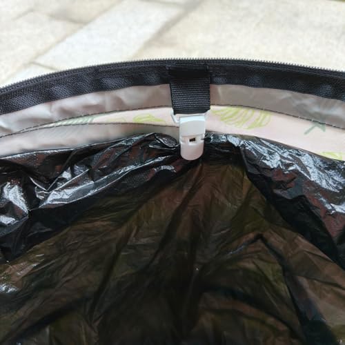 Collapsible Trash Can Camping with Zipper Lid
