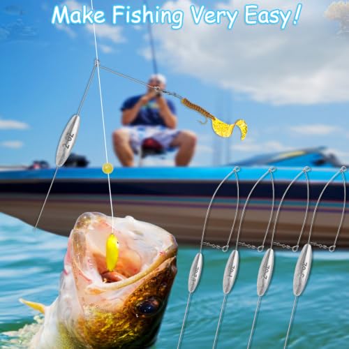 4 Pack Bottom Bouncer for Walleye Rigs (1/2oz-4 Pack)