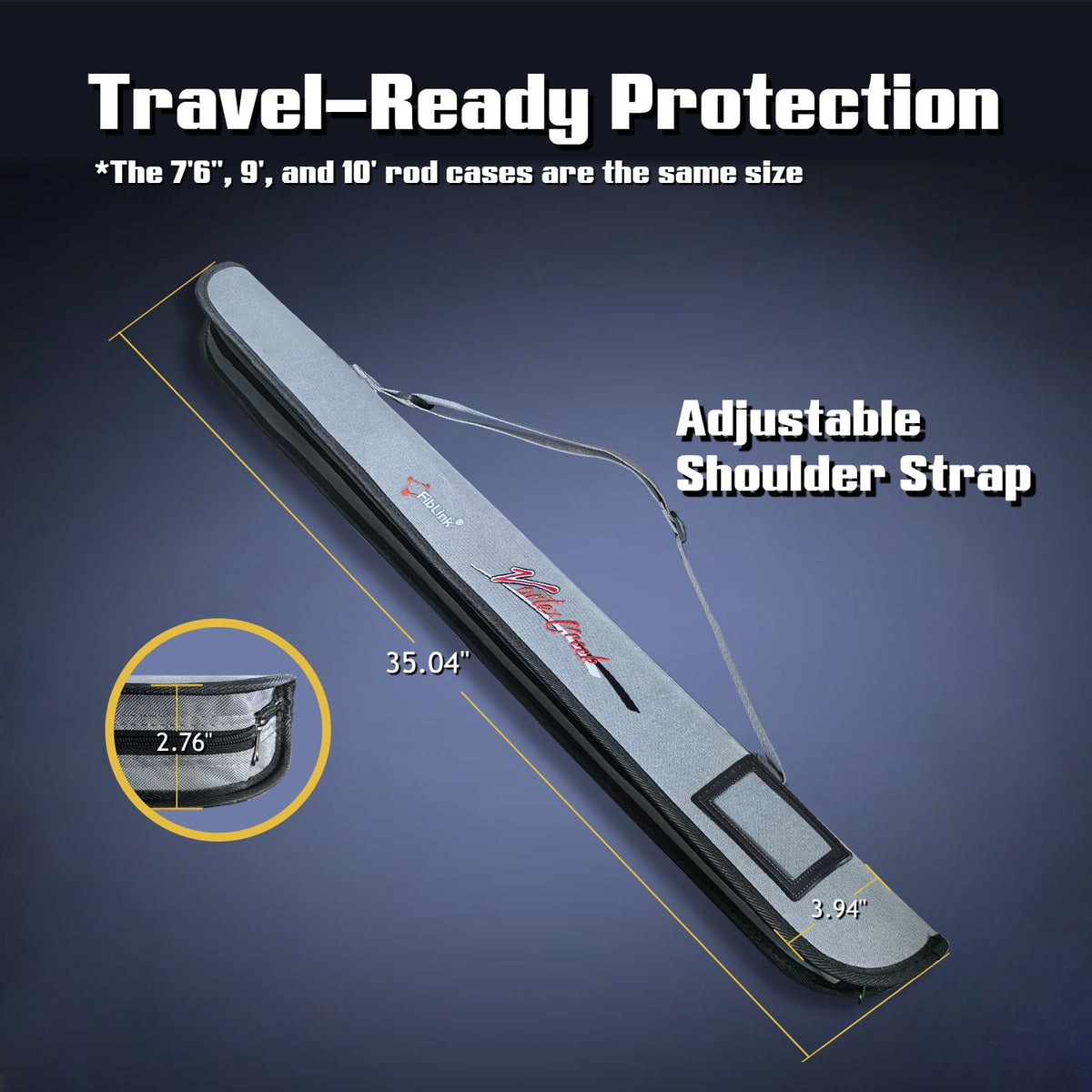 Fly Fishing Rod 4 Piece Travel Fly Rod with Fishing Case (Size:10'-9/10WT-4sec-F)