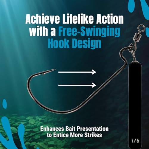 Tungsten Jika Rigs with Never Chip Finish (3/8 Oz #2/0 Hook)