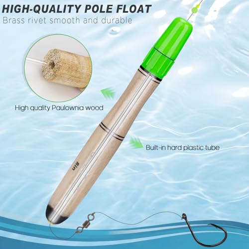 LED Fishing Floats (B-LED Bobber w/ Battery / 12"-3Pcs)