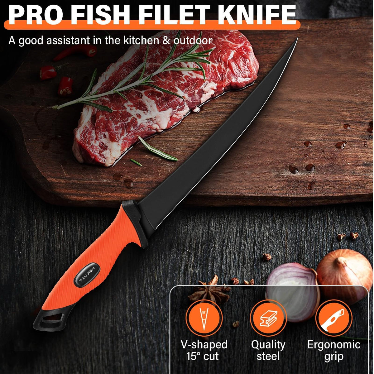 5 PCS Fish Filet Knife Set (5-Piece Set)