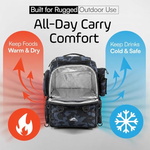 Fishing Backpack with Rod Holder & Telescopic Net