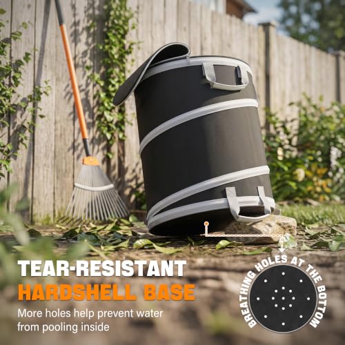 23 Gallon Collapsible Pop Up Trash Can for Garden RV Indoor (23 gallons)