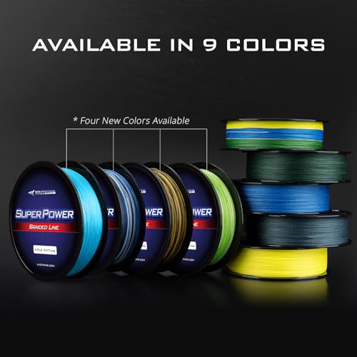 Superpower Braided Fishing Line (X4-New-Camo / 30LB(1097 Yds))