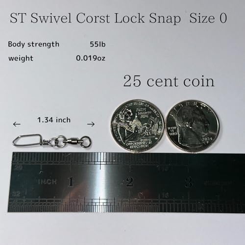 Ball Bearing Swivels with Coastlock Snap Fishing Swivel Made in Japan
