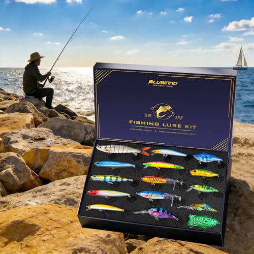 Bass Fishing Lures Kit (Bass/Trout fishing lures-B)