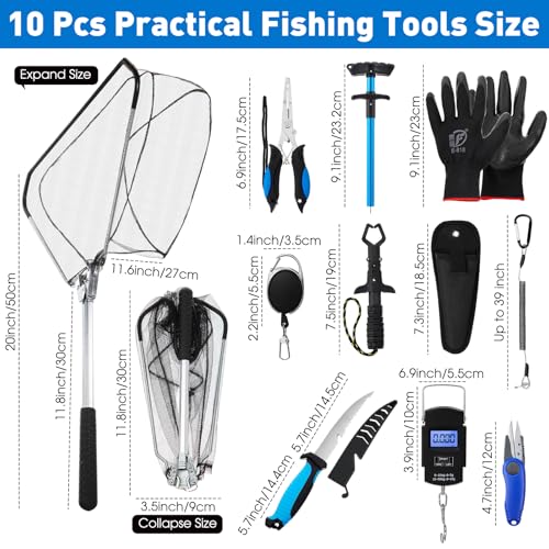 10 Pcs Fishing Tool Kit