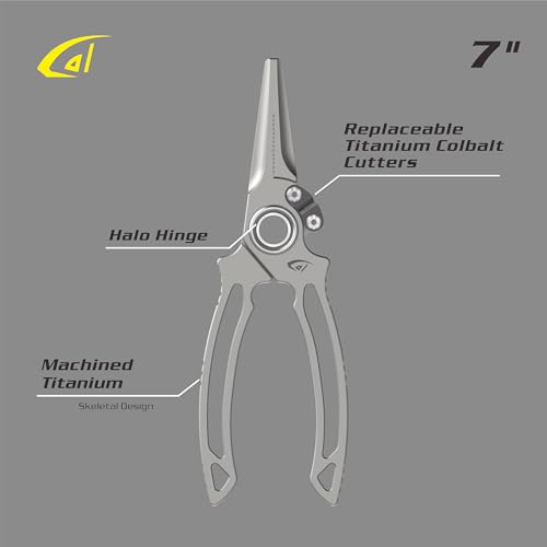 Titanium Side Cutter Fishing Pliers with Sheath for Fresh (Side Cutter)