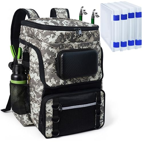 Fishing Backpack with Rod Holder