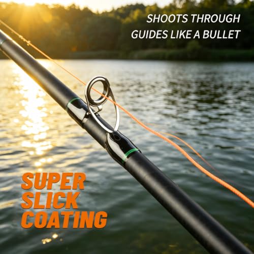 8 Strand Braided Fishing Line (Orange / 8LB(300Yds))