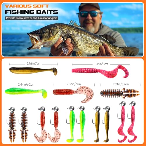 Crappie Fishing Lures (Orange)