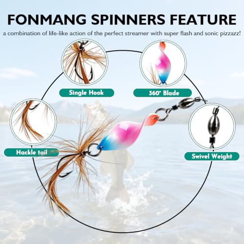 Fishing Spoons (E-10Pcs Spinnerbaits)