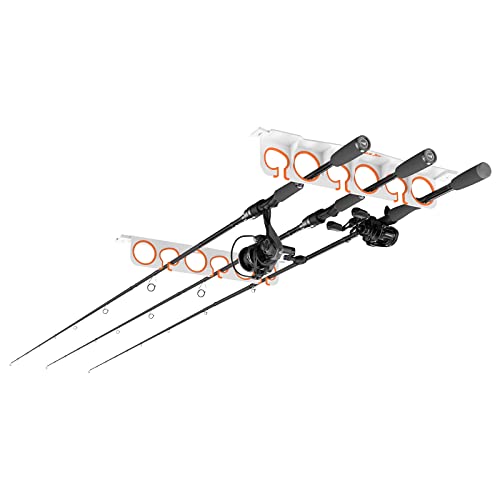 Horizontal Fishing Rod Holder (V6-1 Pack-White)