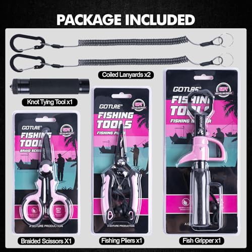 6PCS Fishing Tool Kit (B2:6pcs Pink Fishing Tool Kit)