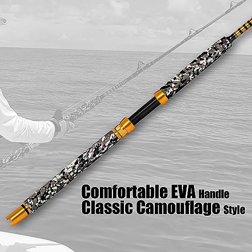 1 Piece Saltwater Offshore Trolling Rod 6