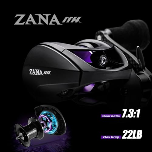 PURELURE Zana MAX Right Hand DC Reel Baitcaster (ZANA MAX-22LB / Right Hand)