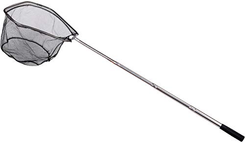 Fishing Landing Net with Telescoping Pole (D: Strong Stainless Handle, 48" Full)