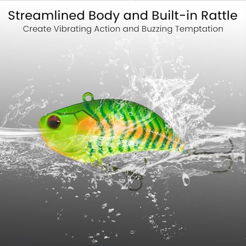 3 pcs Lipless Crankbait for Bass Fishing (3 pcs Lipless Crankbaits Dark Set)