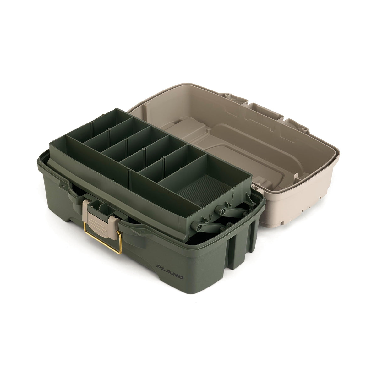One Tray Tackle Box (Green/Tan / One-Tray / One-Tray)