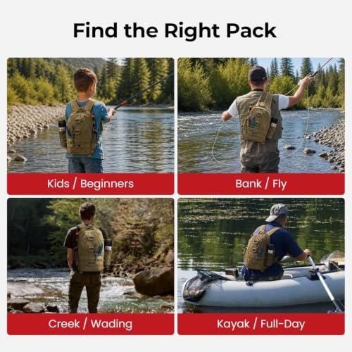 Fishing Backpack (Khaki / Standard)