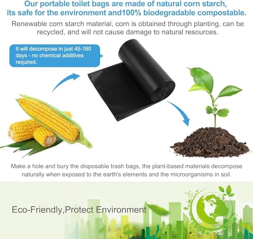80 Portable Toilet Bags