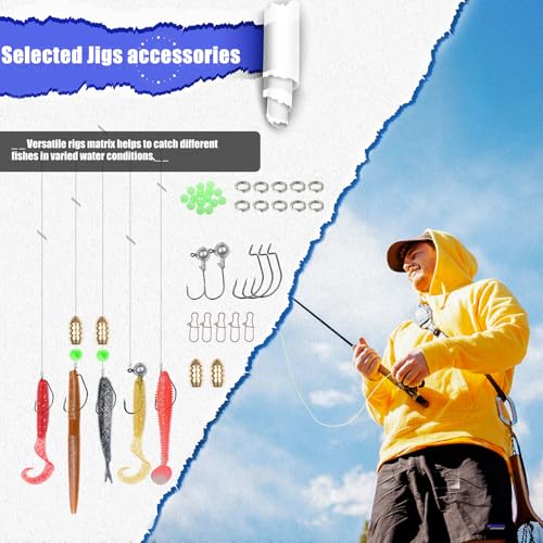 Fishing Gear FishingLures Tackle Box 84PCS Bass Kit Animated Lure (84pcs)