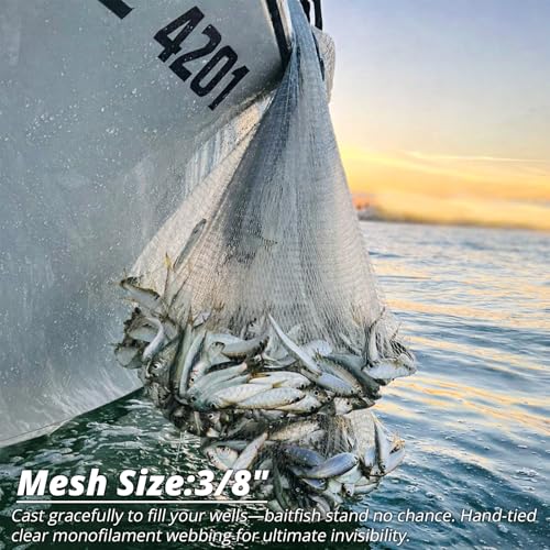 Ultra Light Series Fishing Cast Net with Eco