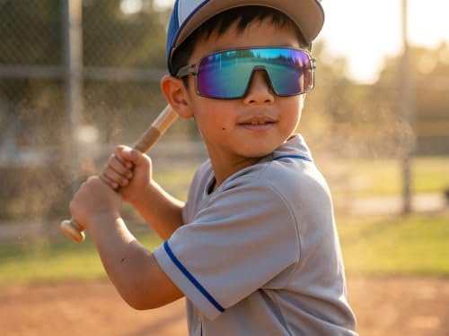 RIDGE Kids Sports Sunglasses for Boys Ages 5