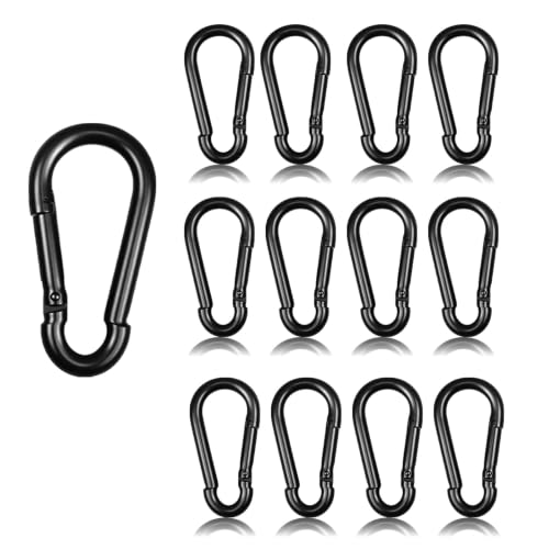 20PCS Carabiner Clips (Black / 20PCS-M5)