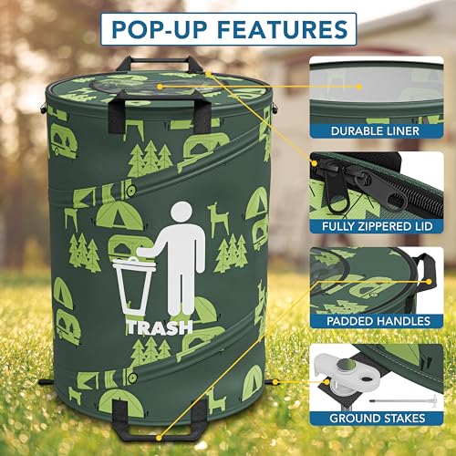 30 Gallon Collapsible Pop (1 Trash Can)