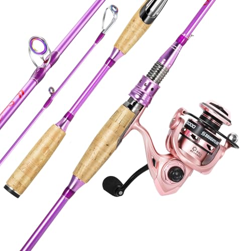 Colorful Spinning Rod and Reel Combo