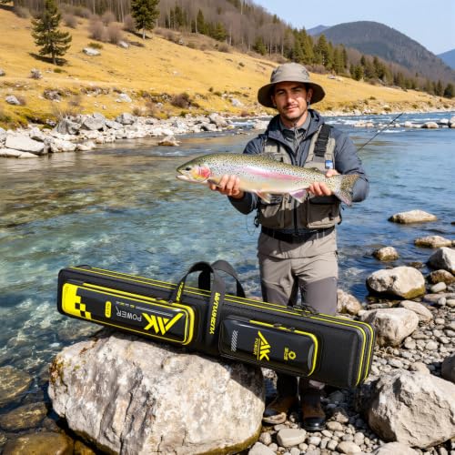 Long Fishing Rod Case (Triple Layer-Straight Wire Bag / 51 in / 130cm)