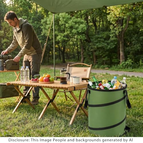 Collapsible Camping Trash Can 27 Gallon (27 Gallons-No Lid)