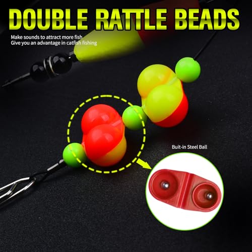 Catfish Fishing Rigs Floats (D-Mixed pack of 5 pcs / 10/0 Hook)