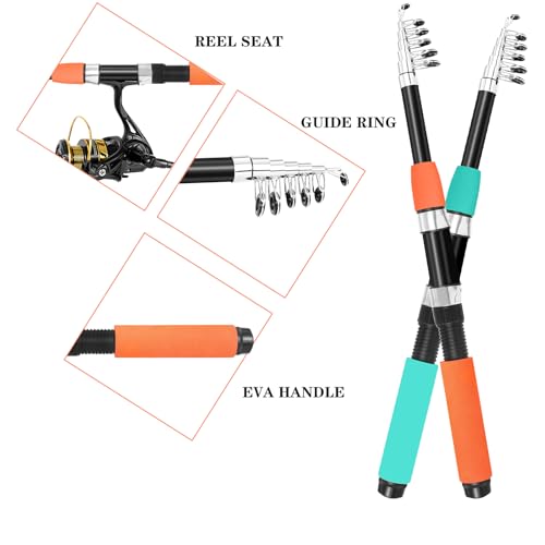 Telescopic Fishing Rod and Reel Combo Set