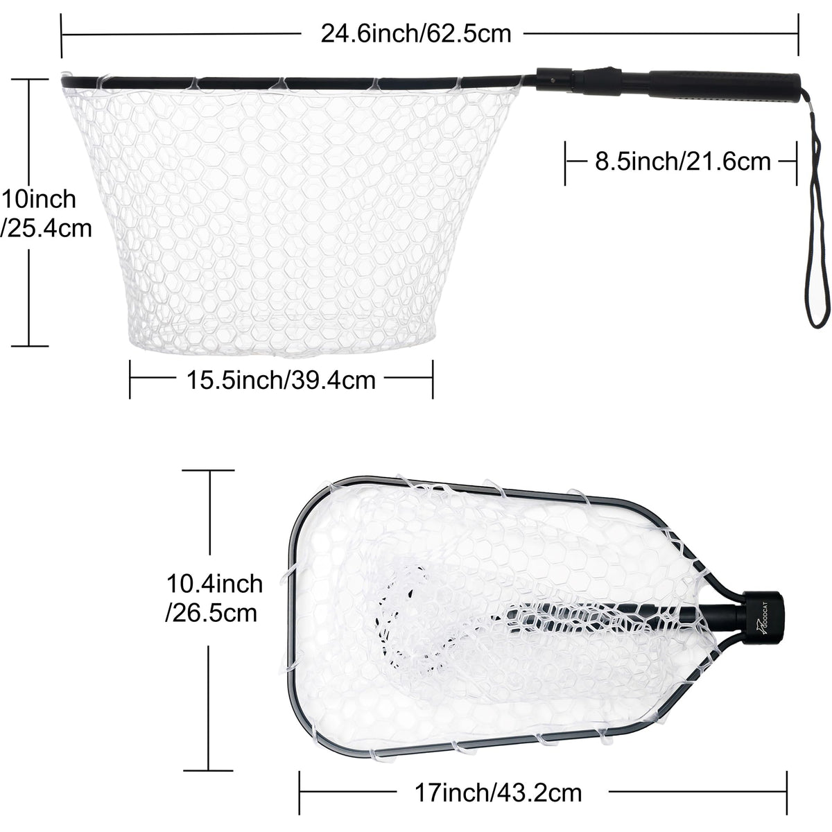 Fly Fishing Net (C:Extend Length:24.5")