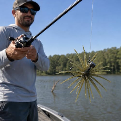 5PCS Urchin Baits for Bass Fishing