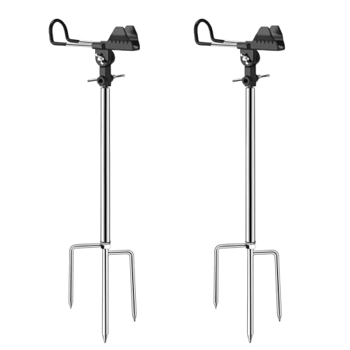 Fishing Pole Holder Upgraded 360° Adjustable Stainless Steel