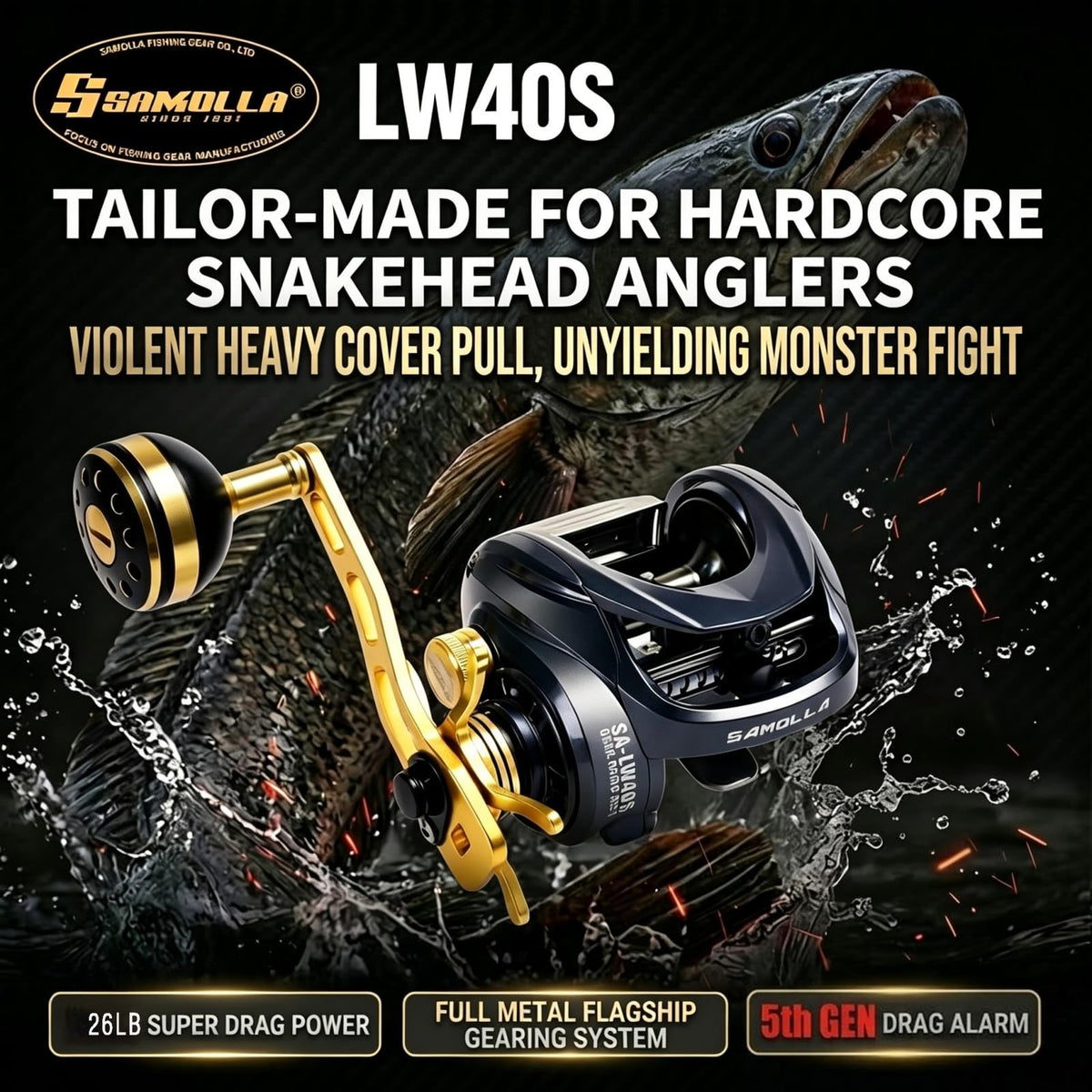 Baitcasting Fishing Reel 9 oz Ultralight Baitcaster Reel