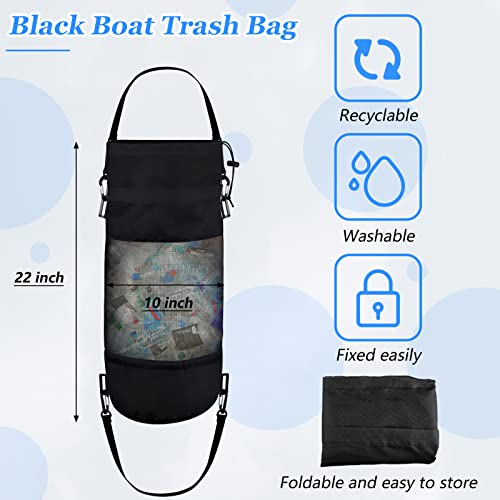 Boat Trash Bag Garbage Can Collapsible Mesh Trash Container