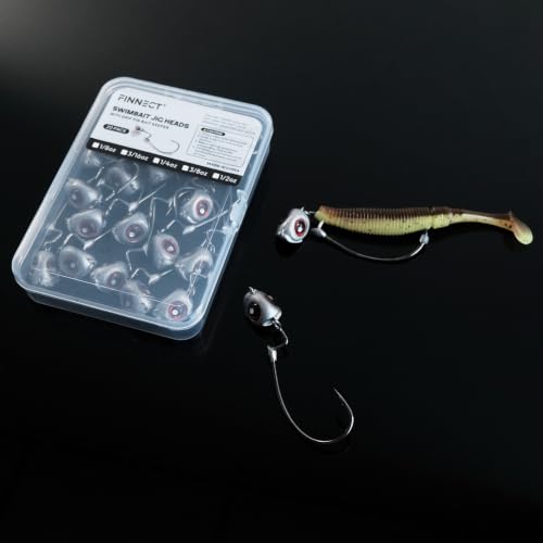 20Pack Weedless Swimbait Jig Heads (3/8oz(3/0)-20Pack)