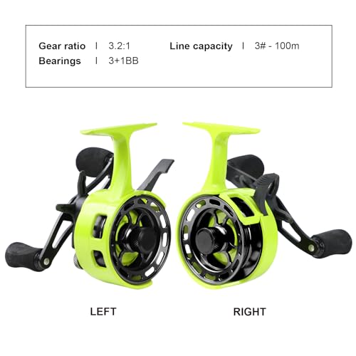 Ice Fishing Reels 3.2 (Green-Left Hand Retreive)