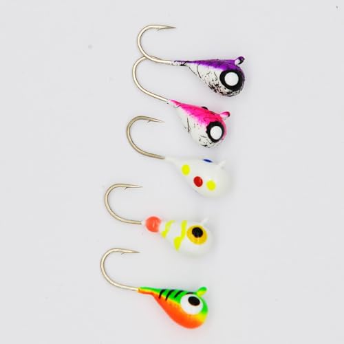 Ice Fishing Jig Set (Assorted Colors / 5MM, 1/15 OZ)
